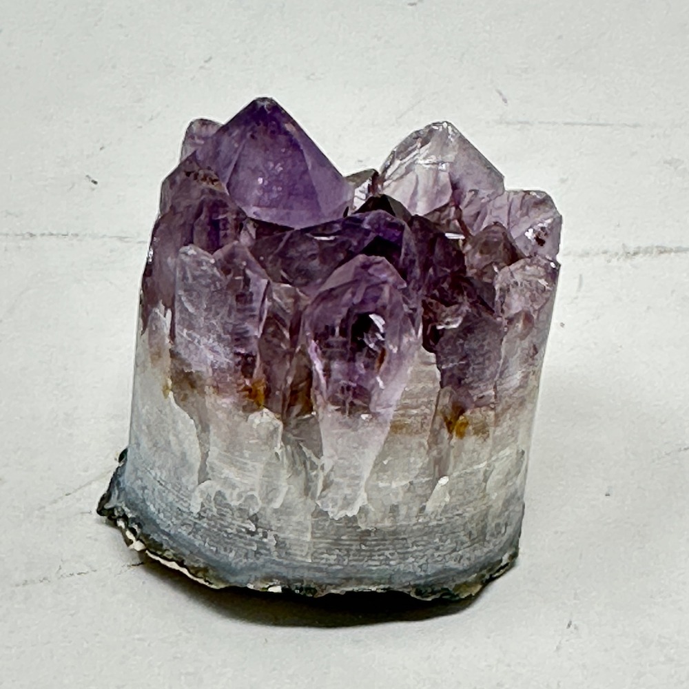 Natural Amethyst Crystal Cluster Raw Druzy Geode Specimen Purple 1.75 Inch